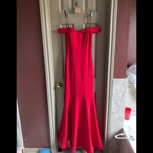 Red formal dress in a size small. Only worn once.